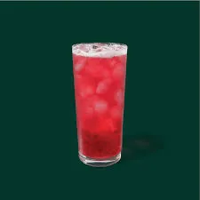 Iced Shaken Hibiscus Tea with Pomegranate Pearls